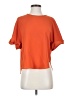Uniqlo 100% Polyester Orange Short Sleeve Top Size XS - photo 1