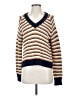 Madewell 100% Cotton Stripes Brown Pullover Sweater Size XS - photo 1