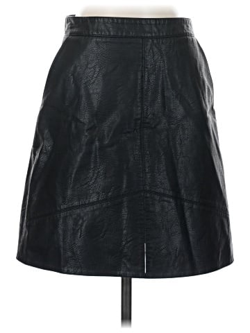 Zara Basic Faux Leather Skirt (view 1)
