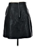 Zara Basic Solid Black Faux Leather Skirt Size S - photo 2