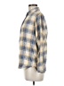 Uniqlo 100% Cotton Plaid Blue Long Sleeve Button-Down Shirt Size M - photo 5