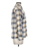 Uniqlo 100% Cotton Plaid Blue Long Sleeve Button-Down Shirt Size M - photo 4