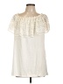 Assorted Brands Ivory Short Sleeve Blouse Size L - photo 1