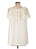 Assorted Brands Ivory Short Sleeve Blouse Size L - photo 2