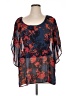 Miraclesuit 100% Polyester Blue 3/4 Sleeve Blouse Size XL - photo 1