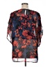 Miraclesuit 100% Polyester Blue 3/4 Sleeve Blouse Size XL - photo 2