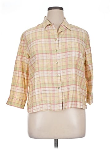 Notations 3/4 Sleeve Button-Down Shirt (view 1)