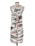 Trouve 100% Polyester Graphic Silver Casual Dress Size XS - photo 2