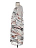 Trouve 100% Polyester Graphic Silver Casual Dress Size XS - photo 5