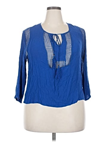 Joseph A. 3/4 Sleeve Blouse (view 1)