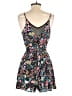 Express 100% Polyester Floral Teal Romper Size 0 - photo 2