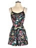 Express 100% Polyester Floral Teal Romper Size 0 - photo 1