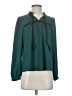 J.Crew Factory Store 100% Polyester Teal Long Sleeve Blouse Size XS - photo 1