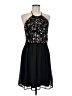Francesca's 100% Polyester Floral Black Cocktail Dress Size M - photo 1