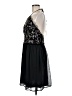 Francesca's 100% Polyester Floral Black Cocktail Dress Size M - photo 5