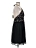 Francesca's 100% Polyester Floral Black Cocktail Dress Size M - photo 4