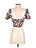 B.O.G Collective 100% Polyester Pink Short Sleeve Blouse Size XS - photo 2