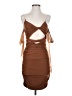 Cloud Ten 100% Polyester Brown Cocktail Dress Size S - photo 1
