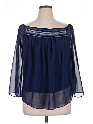 W. by Wantable 3/4 Sleeve Blouse (view 1)