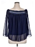 W. by Wantable 100% Polyester Blue 3/4 Sleeve Blouse Size XL - photo 1