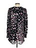 Annie Griffin 100% Silk Black Pink Long Sleeve Silk Top Size XS - photo 2