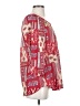 Chaps 100% Nylon Red 3/4 Sleeve Blouse Size M - photo 4