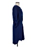 BCBGMAXAZRIA Solid Blue Casual Dress Size M - photo 4