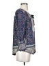 Lucky Brand Blue 3/4 Sleeve Blouse Size S - photo 4