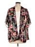 Heart & Hips 100% Polyester Tropical Black Kimono Size XL - photo 1