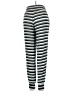 Mikoh Stripes Silver Casual Pants Size Med (2) - photo 2