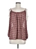 Soprano 100% Polyester Burgundy Sleeveless Blouse Size M - photo 1