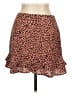 Mi ami Animal Print Pink Casual Skirt Size L - photo 1