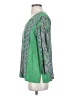 J.Jill 100% Viscose Green 3/4 Sleeve Blouse Size S - photo 5