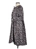 Unbranded 100% Polyester Animal Print Gray Casual Dress Size S - photo 5
