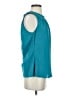 Spense Teal Sleeveless Blouse Size M - photo 4