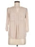 H&M 100% Polyester Tan 3/4 Sleeve Blouse Size 6 - photo 1