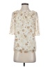 Ann Taylor LOFT Ivory Short Sleeve Blouse Size S - photo 1
