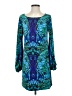 Laundry by Shelli Segal Print Blue Cocktail Dress Size 4 - photo 1