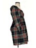 J.Crew Plaid Green Casual Dress Size 00 - photo 4