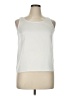 Albert Nipon 100% Polyester Ivory Sleeveless Blouse Size 14 - photo 1