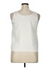 Albert Nipon 100% Polyester Ivory Sleeveless Blouse Size 14 - photo 2