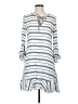 Max Studio 100% Rayon Stripes White Casual Dress Size XS - photo 1