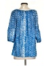 Velvet 100% Silk Blue 3/4 Sleeve Silk Top Size S - photo 2