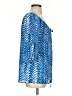 Velvet 100% Silk Blue 3/4 Sleeve Silk Top Size S - photo 4
