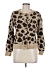 Industry 100% Nylon Animal Print Brown Cardigan Size M - photo 1