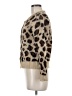 Industry 100% Nylon Animal Print Brown Cardigan Size M - photo 5