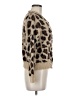 Industry 100% Nylon Animal Print Brown Cardigan Size M - photo 4