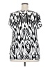 Marisa Christina 100% Rayon Silver Short Sleeve Blouse Size 1X - photo 2