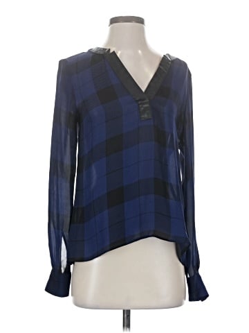 Parker Long Sleeve Silk Top (view 1)