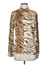 Escada Animal Print Gold Long Sleeve Blouse Size EU 38 / US 8 - photo 1